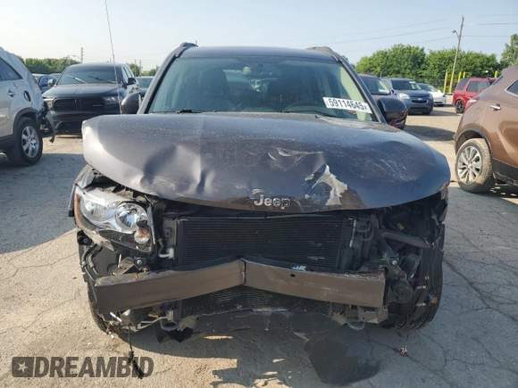 2017 Jeep Compass Latitude with VIN 1C4NJDEB4HD164960, listed as a Copart auction lot 59114645 with 118,921 mi miles and Salvage title. Bid and sale history available at DreamBid. Image 5.