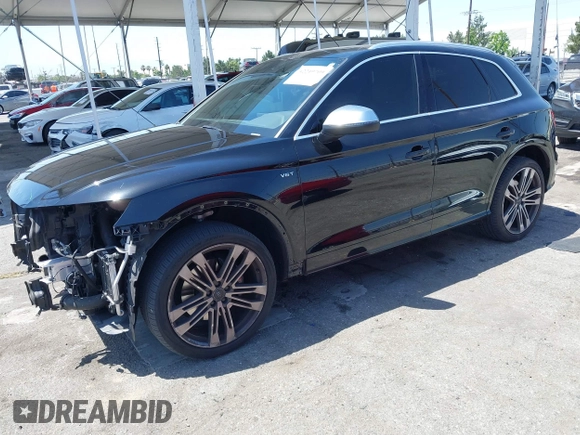 2018 Audi SQ5 Premium Plus z VIN WA1A4AFY1J2008989, wystawiony jako IAAI lot #42249709 z przebiegiem 82 188 mil mil oraz . Historia ofert i sprzedaży dostępna na DreamBid. Obrazek 18.