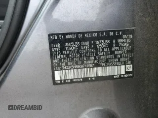 2019 Honda Fit EX with VIN 3HGGK5H88KM741997, listed as a Copart auction lot 50726975 with 82,824 mi miles and Salvage Title. Bid and sale history available at DreamBid. Image 14.