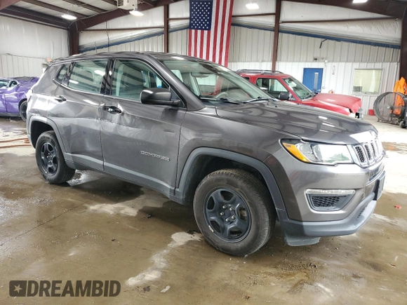 2019 Jeep Compass Sport с VIN 3C4NJDAB5KT683846, выставлен на аукционе Copart как лот 63647365 с пробегом 53 426 миль миль и Списание • Salvage title. История ставок и продаж доступна на DreamBid. Изображение 4.