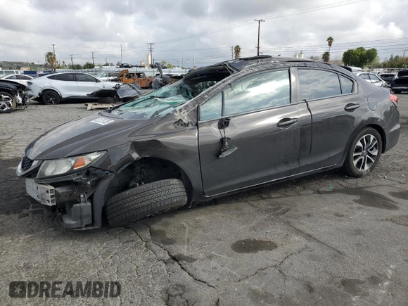 2014 Honda Civic Sedan EX with VIN 2HGFB2F86EH531012, listed as a Copart auction lot 51275135 with 0 mi miles and Salvage Title. Bid and sale history available at carsss.com. Image 1.