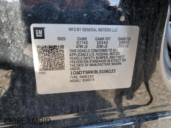 2020 Cadillac CT5 Premium Luxury z VIN 1G6DT5RK9L0156121, wystawiony jako Copart lot #57430325 z przebiegiem 40 815 mil mil oraz Czysty tytuł • Clean title. Historia ofert i sprzedaży dostępna na DreamBid. Obrazek 12.