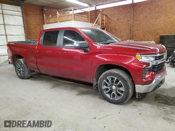2023 Chevrolet Silverado 1500 LT with VIN 3GCPDDEK3PG168502, listed as a Copart auction lot 43364715 with 68,059 mi miles and Salvage Title. Bid and sale history available at carsss.com. Image 4.