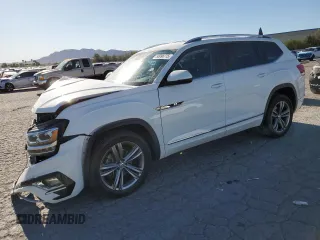 2019 Volkswagen Atlas SE with VIN 1V2YR2CA8KC512761, listed as a Copart auction lot 55096775 with 88,776 mi miles and Salvage title. Bid and sale history available at DreamBid. Image 1.