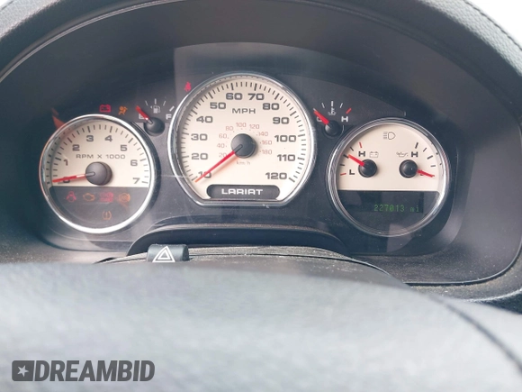 2008 Ford F-150 XLT with VIN 1FTPW12V48FB18833, listed as a IAAI auction lot 42333276 with 227,013 mi miles and . Bid and sale history available at DreamBid. Image 7.
