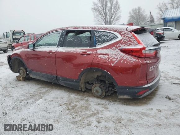 2019 Honda CR-V EX-L with VIN 2HKRW2H84KH604619, listed as a Copart auction lot 85748844 with 0 mi miles and Salvage Title. Bid and sale history available at carsss.com. Image 2.