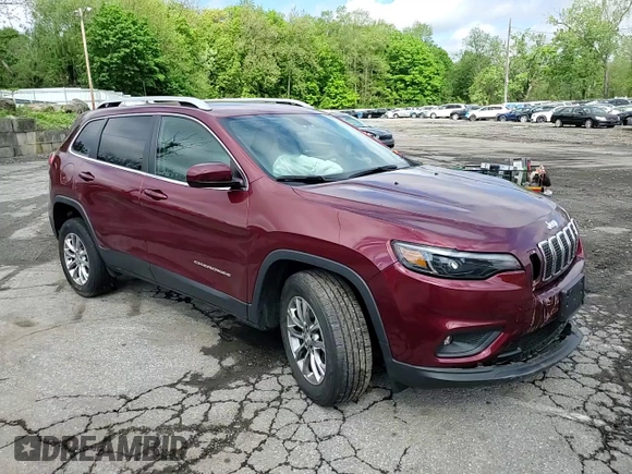 2019 Jeep Cherokee Latitude Plus z VIN 1C4PJMLNXKD192548, wystawiony jako Copart lot #55999925 z przebiegiem 28 762 mil mil oraz Szkoda całkowita • Salvage title. Historia ofert i sprzedaży dostępna na DreamBid. Obrazek 14.
