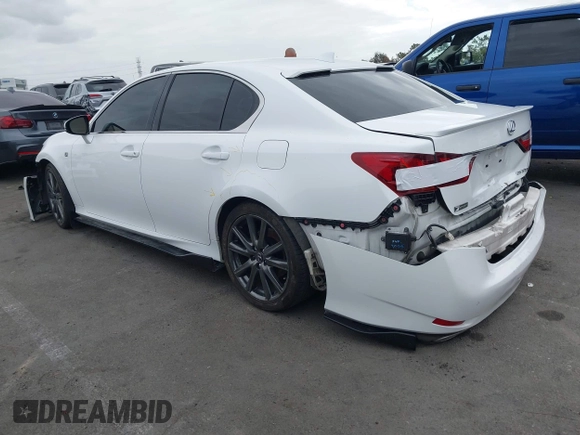 2015 Lexus GS 350 with VIN JTHBE1BL3FA014029, listed as a IAAI auction lot 42043446 with 142,258 mi miles. Bid and sale history available at carsss.com. Image 3.