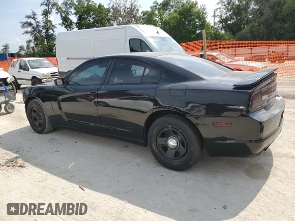 2014 Dodge Charger Police with VIN 2C3CDXAGXEH124807, listed as a Copart auction lot 56422685 with 98,944 mi miles and Clean Title. Bid and sale history available at DreamBid. Image 2.
