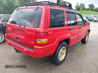 1996 Jeep Grand Cherokee Limited with VIN 1J4GZ78YXTC295872, listed as a IAAI auction lot 42339960 with 265,609 mi miles and . Bid and sale history available at DreamBid. Image 4.