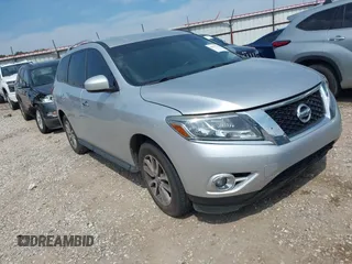 2015 Nissan Pathfinder SV with VIN 5N1AR2MN6FC607826, listed as a IAAI auction lot 42357176 with 176,280 mi miles and . Bid and sale history available at DreamBid. Image 1.