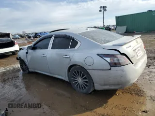 2012 Nissan Maxima 3.5 SV with VIN 1N4AA5AP2CC864566, listed as a Copart auction lot 46538005 with 0 mi miles and Salvage Title. Bid and sale history available at carsss.com. Image 2.