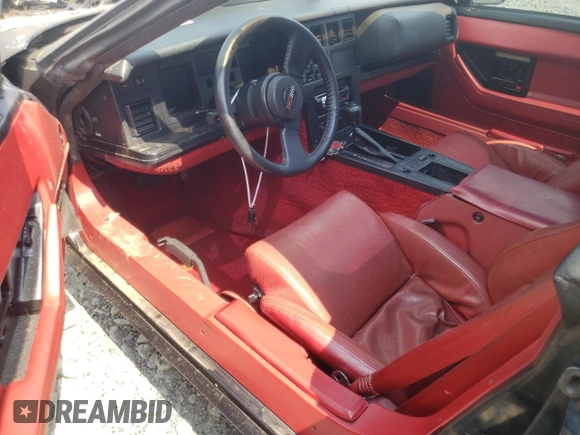 1987 Chevrolet Corvette with VIN 1G1YY2182H5108056, listed as a Copart auction lot 66313144 with 94,107 mi miles and Salvage Title. Bid and sale history available at carsss.com. Image 8.