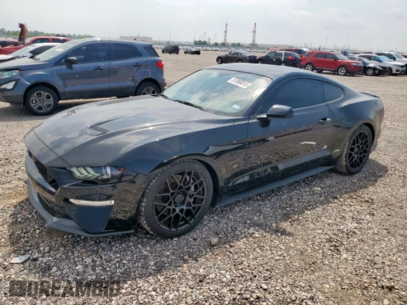 2018 Ford Mustang GT with VIN 1FA6P8CF9J5153412, listed as a Copart auction lot 57088015 with 67,031 mi miles and Salvage title. Bid and sale history available at DreamBid. Image 1.