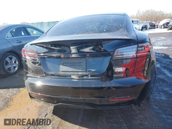 2023 Tesla Model S Plaid с VIN 5YJSA1E69PF515714, выставлен на аукционе Copart как лот 45212665 с пробегом Не указан миль и Списание • Salvage title. История ставок и продаж доступна на DreamBid. Изображение 6.