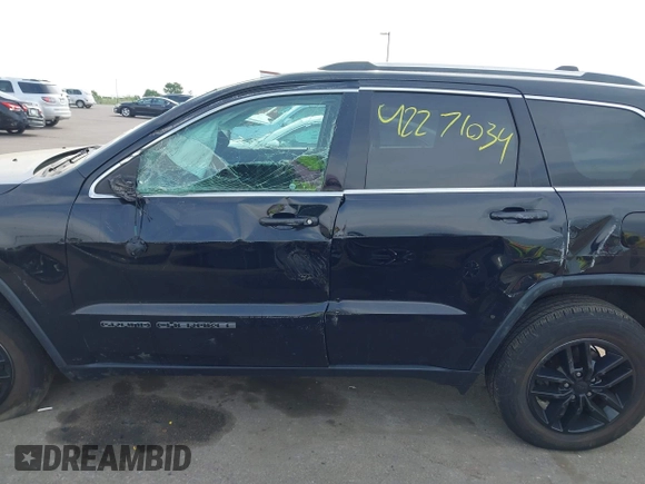 2018 Jeep Grand Cherokee Laredo with VIN 1C4RJFAG5JC487893, listed as a IAAI auction lot 42271034 with 91,346 mi miles and . Bid and sale history available at DreamBid. Image 13.