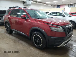 2023 Nissan Pathfinder Rock Creek with VIN 5N1DR3BD7PC231197, listed as a Copart auction lot 51751205 with 71,366 mi miles and Salvage title. Bid and sale history available at DreamBid. Image 4.