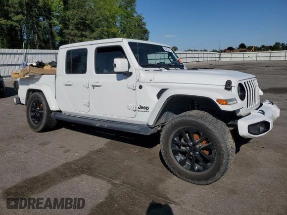 2021 Jeep Gladiator Overland with VIN 1C6HJTFG2ML557221, listed as a Copart auction lot 52453215 with 70,189 mi miles and Salvage title. Bid and sale history available at DreamBid. Image 4.