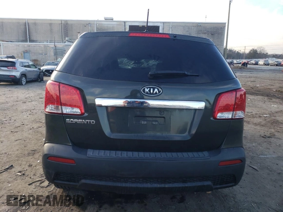 2012 Kia Sorento LX with VIN 5XYKTCA61CG240161, listed as a Copart auction lot 81525333 with Not Provided miles and Salvage Title. Bid and sale history available at DreamBid. Image 6.