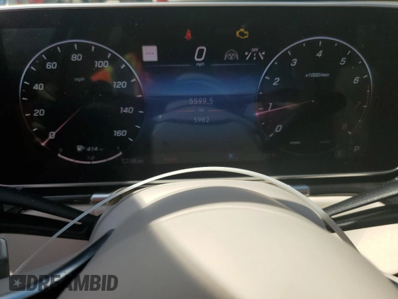 2023 Mercedes-Benz S-Class S 500 with VIN W1K6G6DB0PA175105, listed as a Copart auction lot 74262634 with 5,599 mi miles and Salvage Title. Bid and sale history available at carsss.com. Image 9.
