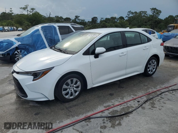 2023 Toyota Corolla LE with VIN 5YFB4MDE8PP021236, listed as a Copart auction lot 52107675 with 24,146 mi miles and Salvage Title. Bid and sale history available at carsss.com. Image 1.