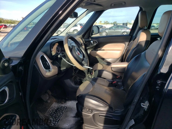 2014 FIAT 500L Lounge with VIN ZFBCFACH7EZ004054, listed as a Copart auction lot 51581774 with 116,779 mi miles and Salvage Title. Bid and sale history available at carsss.com. Image 7.