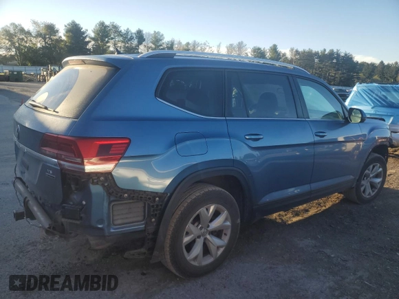 2019 Volkswagen Atlas S with VIN 1V2GR2CA5KC606074, listed as a Copart auction lot 75398024 with 51,694 mi miles and Salvage title. Bid and sale history available at DreamBid. Image 3.