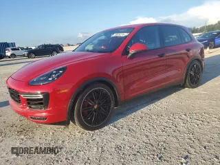 2017 Porsche Cayenne Turbo with VIN WP1AC2A26HLA92747, listed as a Copart auction lot 73829274 with 44,820 mi miles and Salvage title. Bid and sale history available at DreamBid. Image 1.