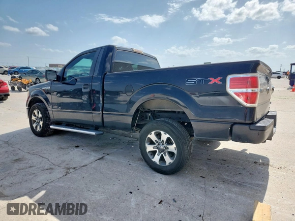 2013 Ford F-150 XL with VIN 1FTMF1CF0DFA45383, listed as a Copart auction lot 61390925 with 153,705 mi miles and Salvage title. Bid and sale history available at DreamBid. Image 2.