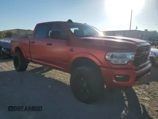 2021 Ram 2500 Laramie with VIN 3C6UR5FL6MG594415, listed as a Copart auction lot 75333454 with 63,082 mi miles and Salvage Title. Bid and sale history available at carsss.com. Image 4.