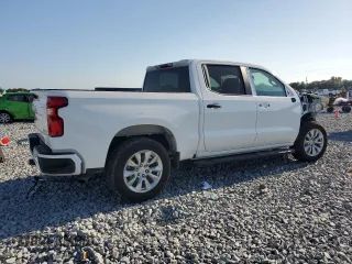 2024 Chevrolet Silverado 1500 Custom with VIN 1GCPABEK9RZ131695, listed as a Copart auction lot 53248475 with 8,413 mi miles and Salvage Title. Bid and sale history available at DreamBid. Image 3.