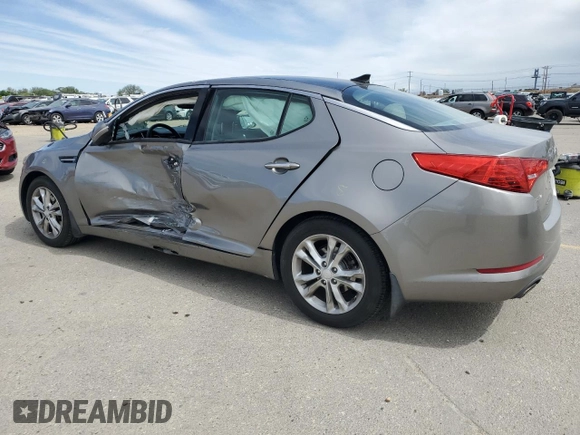 2013 Kia Optima EX with VIN 5XXGN4A79DG222138, listed as a Copart auction lot 56686335 with 85,801 mi miles and Salvage title. Bid and sale history available at DreamBid. Image 2.