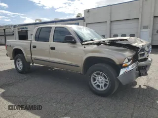 2004 Dodge Dakota SLT with VIN 1D7HG48N24S528242, listed as a Copart auction lot 52423025 with 113,786 mi miles and Salvage title. Bid and sale history available at DreamBid. Image 4.