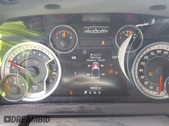 2014 Ram 1500 Big Horn with VIN 1C6RR7LT4ES420780, listed as a IAAI auction lot 42616299 with 199,209 mi miles and . Bid and sale history available at DreamBid. Image 15.