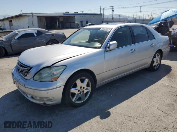 2004 Lexus LS 430 with VIN JTHBN36F240156231, listed as a Copart auction lot 55115825 with 233,658 mi miles and Salvage Title. Bid and sale history available at DreamBid. Image 1.
