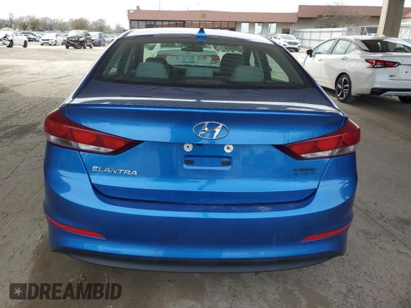 2018 Hyundai Elantra SEL with VIN 5NPD84LFXJH308525, listed as a Copart auction lot 52848645 with 96,191 mi miles and Salvage Title. Bid and sale history available at DreamBid. Image 6.