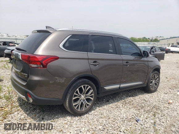 2017 Mitsubishi Outlander SE with VIN JA4AD3A39HZ049072, listed as a Copart auction lot 60809555 with 129,597 mi miles and Salvage title. Bid and sale history available at DreamBid. Image 3.