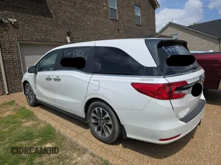 2023 Honda Odyssey EX-L with VIN 5FNRL6H67PB013527, listed as a Copart auction lot 54103145 with 11,356 mi miles and Clean Title. Bid and sale history available at carsss.com. Image 3.