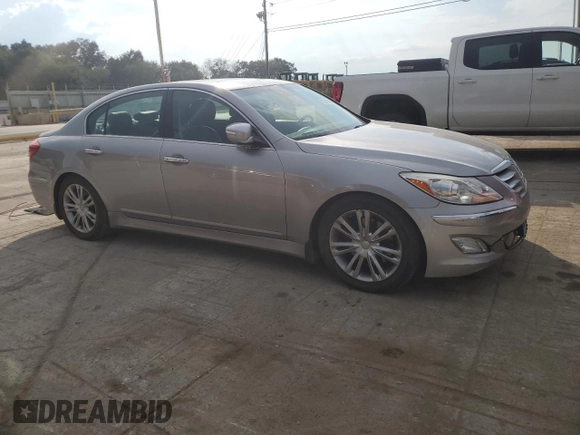 2013 Hyundai Genesis 3.8L with VIN KMHGC4DDXDU235431, listed as a Copart auction lot 72545984 with 102,739 mi miles and Salvage Title. Bid and sale history available at carsss.com. Image 4.