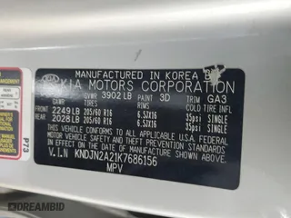 2019 Kia Soul with VIN KNDJN2A21K7686156, listed as a Copart auction lot 53447975 with 116,170 mi miles and Salvage Title. Bid and sale history available at carsss.com. Image 13.