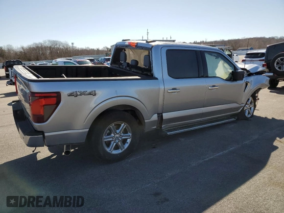 2024 Ford F-150 XLT with VIN 1FTFW3LD0RFA89460, listed as a Copart auction lot 49730405 with 0 mi miles and Salvage Title. Bid and sale history available at carsss.com. Image 3.