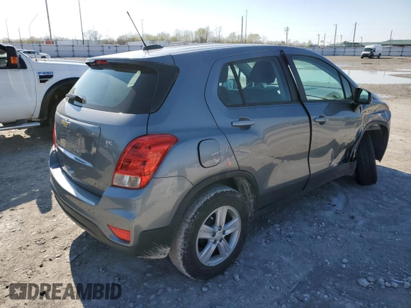2020 Chevrolet Trax LS with VIN 3GNCJKSB4LL157839, listed as a Copart auction lot 48730334 with 53,896 mi miles and Salvage Title. Bid and sale history available at DreamBid. Image 3.