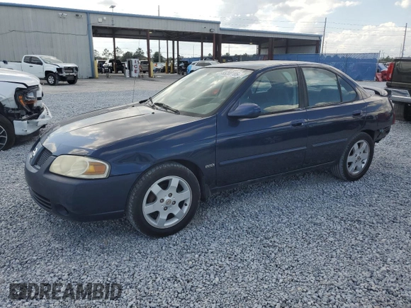 2006 Nissan Sentra S with VIN 3N1CB51D86L583129, listed as a Copart auction lot 55200185 with 196,149 mi miles and Salvage Title. Bid and sale history available at DreamBid. Image 1.