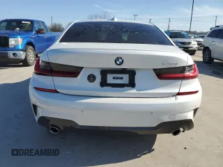 2022 BMW 3 Series 330i with VIN 3MW5R1J06N8C23668, listed as a Copart auction lot 47164585 with 0 mi miles and Salvage Title. Bid and sale history available at carsss.com. Image 6.