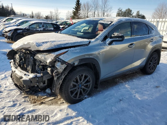 2020 Lexus NX with VIN JTJSARDZ7L2230210, listed as a Copart auction lot 42704995 with 95,227 mi miles and Salvage Title. Bid and sale history available at carsss.com. Image 1.