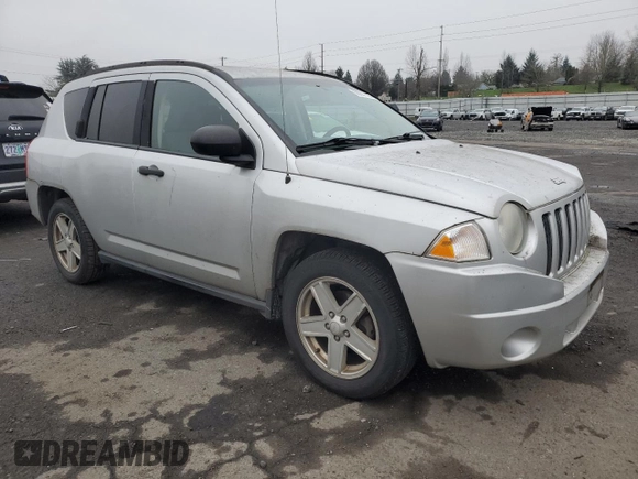 2007 Jeep Compass Sport with VIN 1J8FT47077D368914, listed as a Copart auction lot 88297555 with 192,157 mi miles and Salvage Title. Bid and sale history available at carsss.com. Image 4.