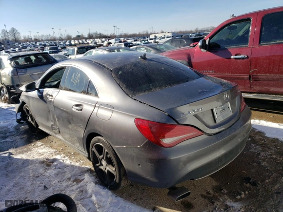 2014 Mercedes-Benz CLA-Class CLA 250 with VIN WDDSJ4GB5EN103533, listed as a Copart auction lot 38509074 with 0 mi miles and Salvage Title. Bid and sale history available at carsss.com. Image 2.