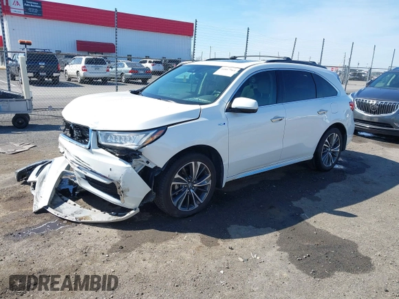 2020 Acura MDX Sport Hybrid w/Technology Pkg with VIN 5J8YD7H58LL000333, listed as a IAAI auction lot 41817961 with 59,463 mi miles. Bid and sale history available at carsss.com. Image 21.