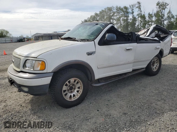 2000 Ford Expedition XLT with VIN 1FMRU166XYLA67790, listed as a Copart auction lot 43822185 with Not Provided miles and Salvage Title. Bid and sale history available at DreamBid. Image 1.