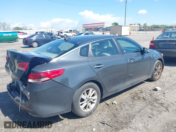 2016 Kia Optima LX with VIN KNAGT4L3XG5078248, listed as a IAAI auction lot 42011616 with 150,000 mi miles. Bid and sale history available at carsss.com. Image 4.